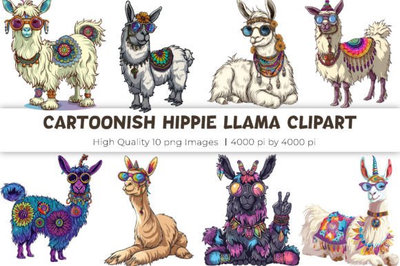 Download Hippie Llama Clipart - Premium Resources