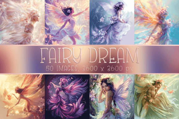 Download Dreamy Fairy Fantasy Digital Papers - Dreamy Collection