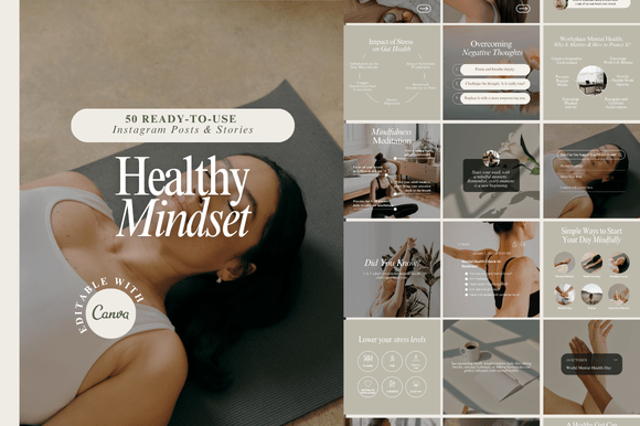 Download Healthy Mindset Instagram Templates - Instagram template Collection