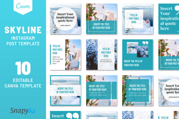 Download Skyline Instagram Template - Instagram template Collection