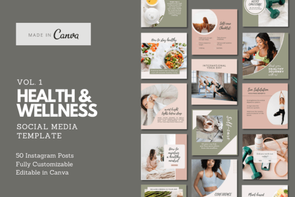 Download Health and Wellness Instagram Template - Instagram template Collection