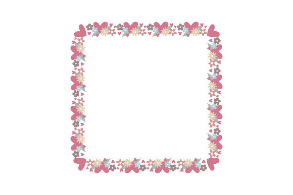 Download Hearts and Flowers Border - Hearts and flowers Collection