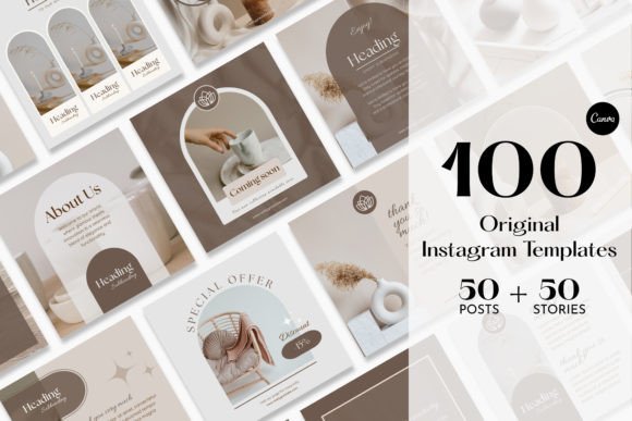 Download Aesthetic Beige Instagram Templates - Instagram template Collection