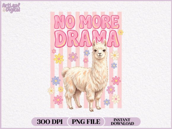Download Preppy No More Drama Llama PNG - Premium Resources
