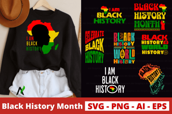 Download 8 Black History Month T Shirts Bundle - Black history month Collection