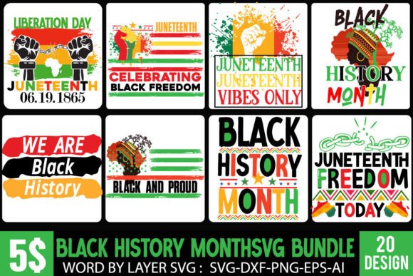 Download #Black History Month SVG Bundle - Black history month Collection